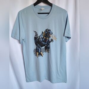Grimlock Transformers Bella + Canvas Graphic Men's Light Blue Medium T-Shirt